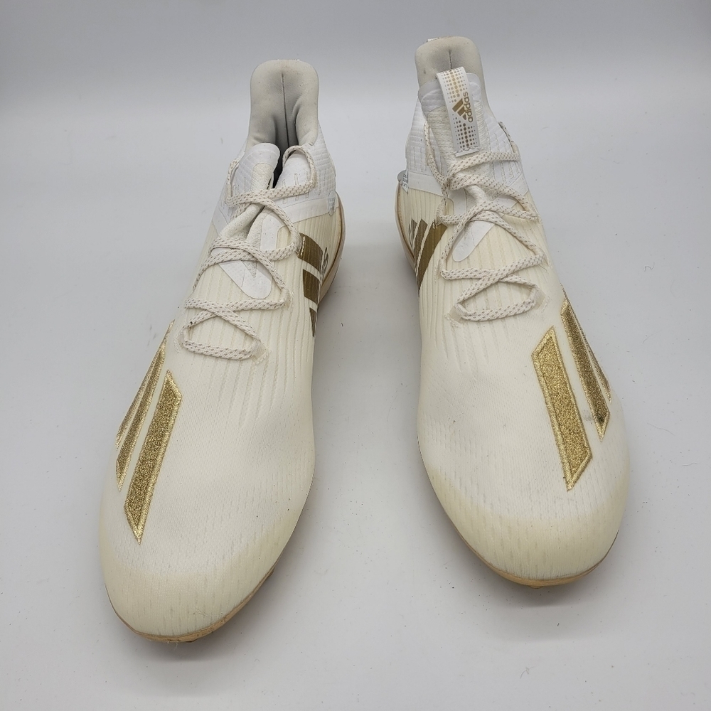 Adidas Shoes Men's 17 Adizero Football Cleats White Gold EH2547 - Picture 8 of 8